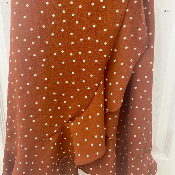 Forever 21 Polka Dot Wrap Dress - Picture 6 of 9